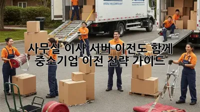 사무실 이사? 서버 이전도 함께!  중소기업 이전 전략 가이드